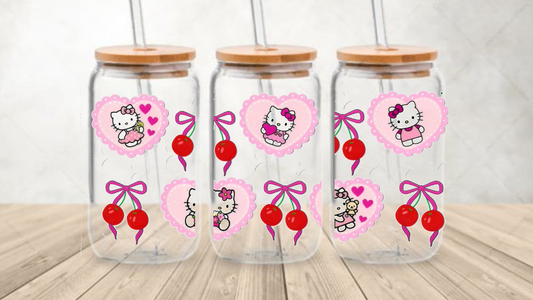 Pink/Cherries kitty